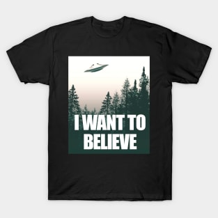 I Want To Believe' UFO T-Shirt